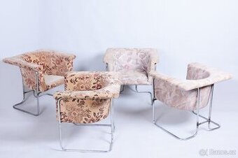 Designová retro křesla 4ks