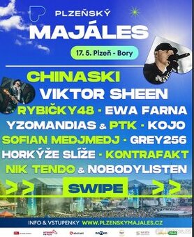 Lístek na Plzeňský majáles 17.5 2025