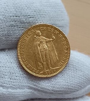 Zlatá RU 20koruna 1912 KB Vzácnější ročník