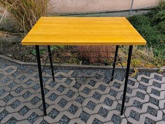 Retro industriální kovový stolek - 60 - 70. léta