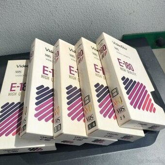 VHS (videokazety): 5x Videostar E-180