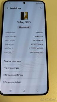 Samsung Galaxy S22+ 5G S906B 8GB/128GB, Black