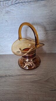 Prodám skleněný košík Bohemia Crystal