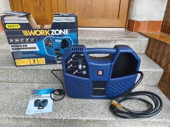 Prodám NEPOUŽITÝ kufříkový kompresor Workzone -8 bar.