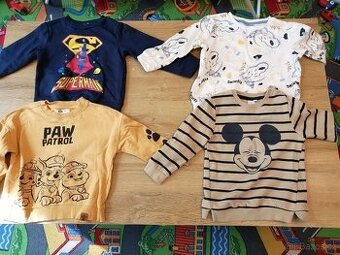 4x mikiny (3x vel.98, 1x vel.104)