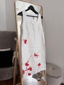 Luxusní značkové lněné šaty Pietro Filipi