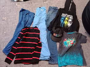 Balík oblečení KLUK - velkost 134 - celkem 7 ks