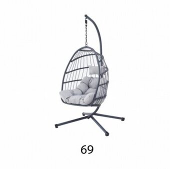 Závěsné křeslo (houpačka) šedá barva