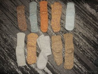 pletené ponožky - ruční práce