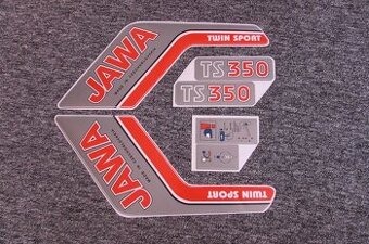 Jawa 350 638 samolepky sada TS 350