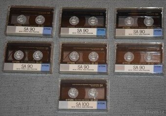 TDK SA 100 a 90min, typ II CrO2, 7ks