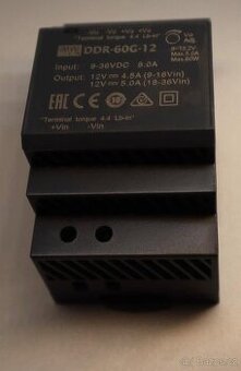 Mean Well DDR-60G-12 60W DC/DC měnič 9-36V: 12V 5A