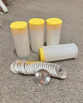 Stříbrné mince Maple Leaf a Philharmoniker