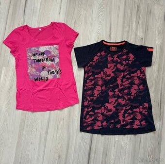 Dětská trička 2 ks vel. 158-164