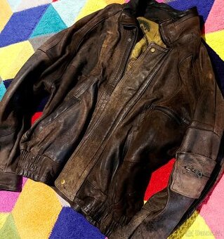 pánská stylová kožárna-100% leather kožená bunda vel 50_52