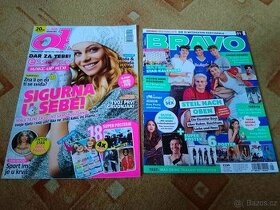 Zahraniční časopisy Bravo a OK