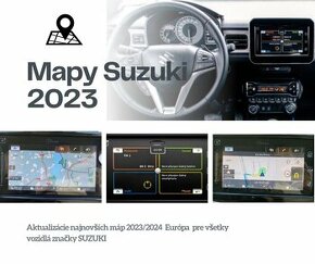Aktualizace navigace Suzuki Mapy 2023 SD karta