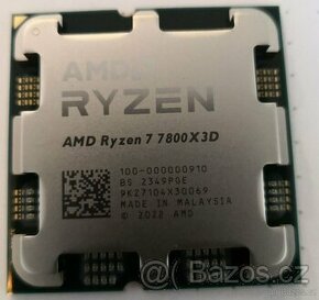 AMD Ryzen 7 7800X3D, 8C/16T, TDP 120W, bez chladice