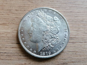 Stříbro Morgan Dollar 1879 USA Spojené státy stříbrná mince