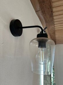 Svítidla černý kov + sklo (10 nástěnná/1 stropní) - 1