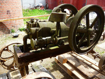 stabilní motor, stabilák, lokomobila, parní stroj