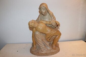 Marie soška domácí oltář Kalvárie Kristus (425G)