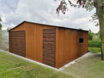 Plechová garáž 6x6 m