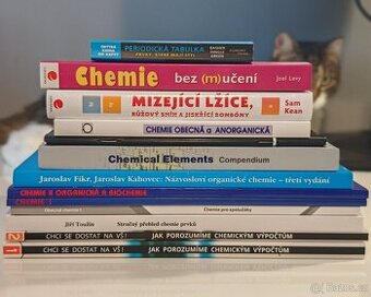 Sada 13 ks učebnic CHEMIE pro gymnázia a SŠ