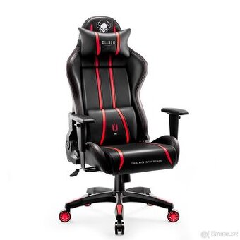 Herní židle Diablo X-One 2.0 King Size – černo-červená