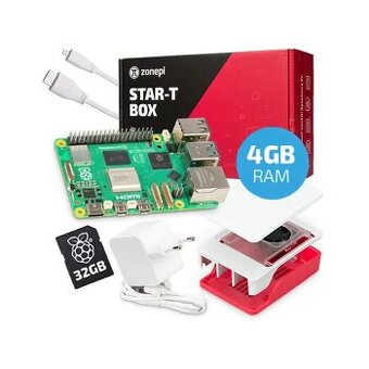 Raspberry Pi 5 oficiální sada (4GB RAM)+32GB microSD - NOVÁ