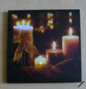 Vánoční svítící obraz