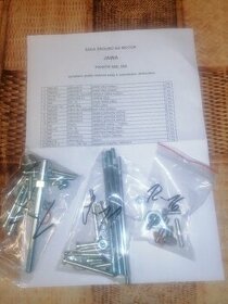 Sada šroubů na motor Jawa 20 a Jawa 21