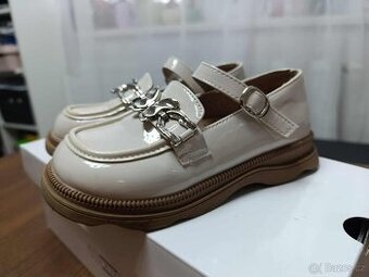 Elegantní dětské boty béžové vel. 29