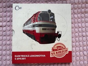 Stříbrná mince Na kolech-El. lokomotiva S 699.001 proof