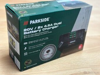PRODÁM:  NOVOU Dvojitou rychlonabíječku PARKSIDE PDSLG 20 B1