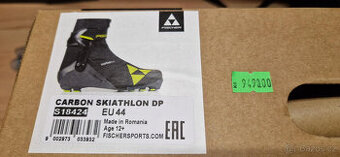 Závodní Fischer Carbon Skiathlon DP vel. 44, 28cm nové