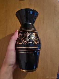 Stará tmavě modrá vaza