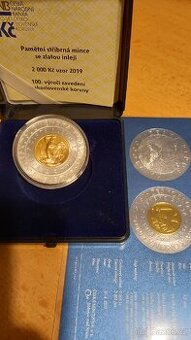Bimetalova 2000kč 100.výročí československé koruny
