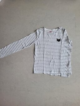 Dívčí triko s dlouhým rukávem velikosti 146