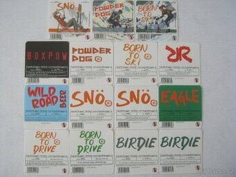 pivní etikety pivovar Třeboň export Švédsko 38ks