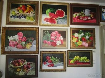 Realistické obrazy-ruční  malba-olejomalba