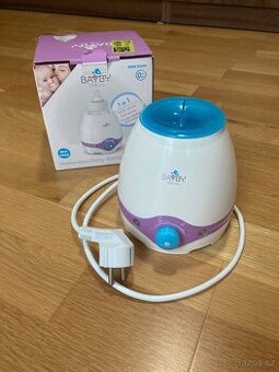 Ohrivac lahvi mleka a prikrmu