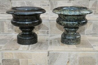 Starožitná mramorová váza květináč pár