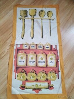 Retro kuchyňská utěrka