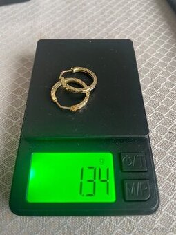 Naušnice kruhy zlato 585