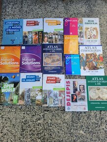Prodám učebnice na  střední školu i VŠ  plus Scio