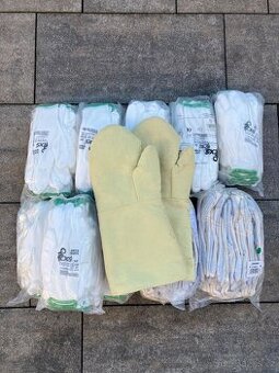 Pracovní rukavice více druhů tepluodolné nové levně