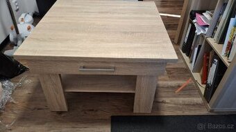 Konferenční stolek stůl dub sonoma 80x80 cm