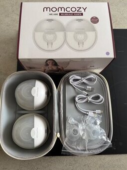 Dvojitá odsávačka mateřského mléka Momcozy M5 (bílá)
