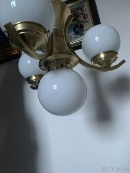 Lustr starý mosazný